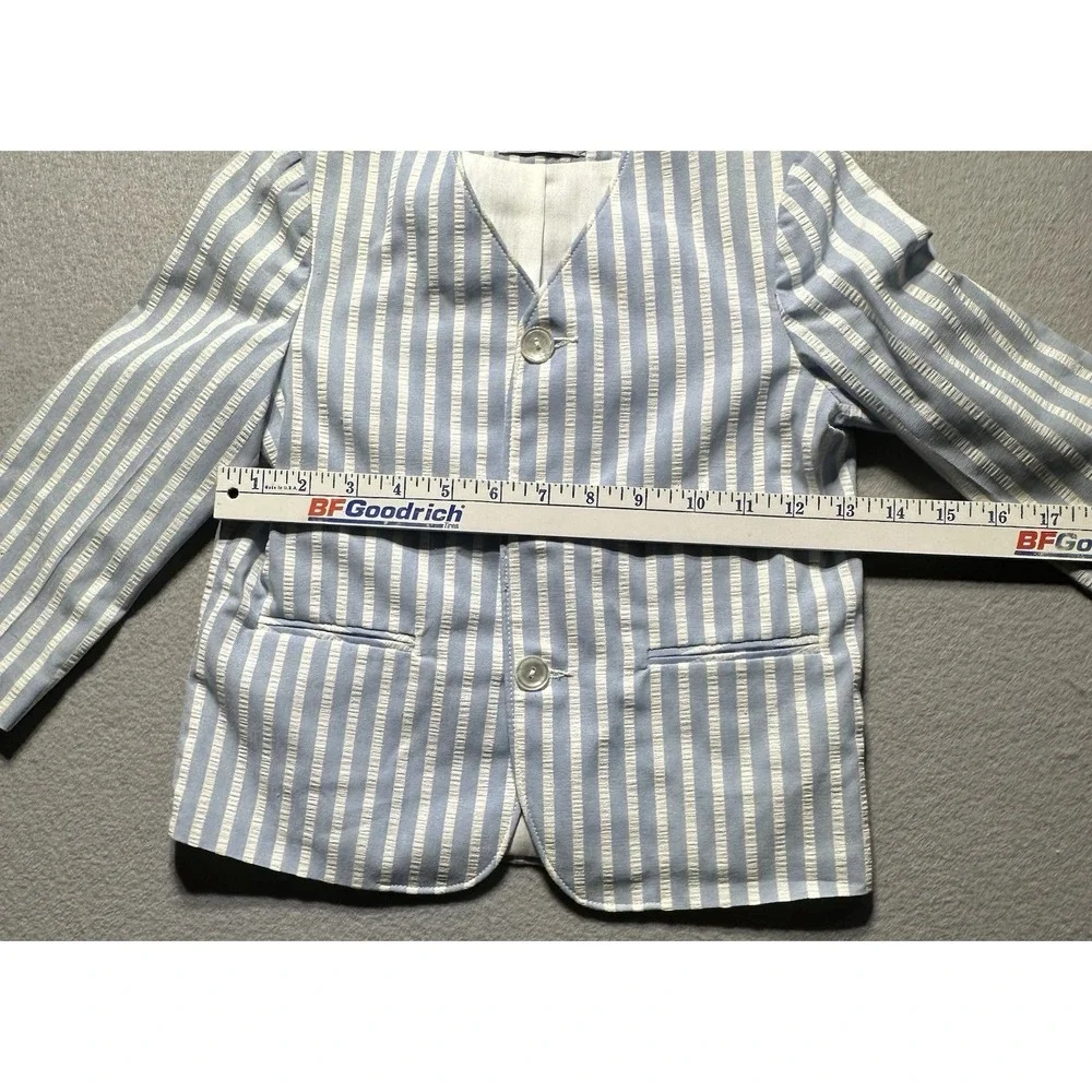 Vintage 1980s Kids Seersucker Blazer